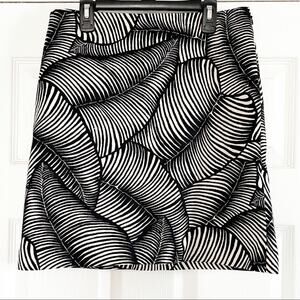 Ann Taylor Leaf Print A-Line Skirt